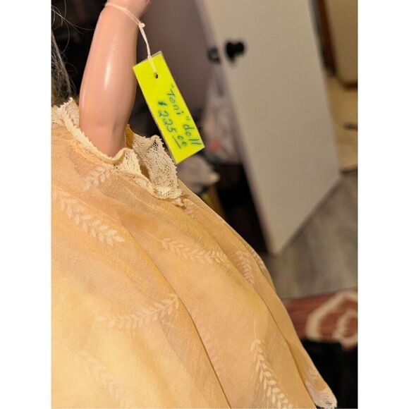 Vintage Doll Toni leather shoes dress under liner eyes work legs work 14 inch - Picture 9 of 15